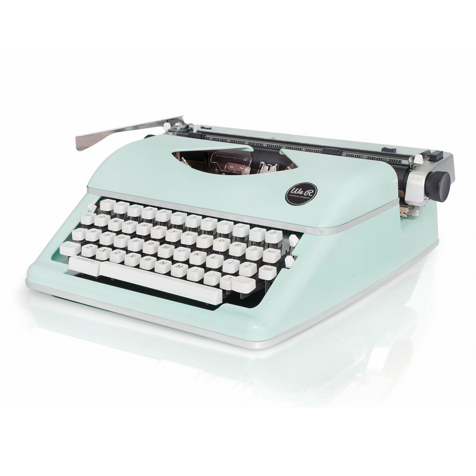 Typecast Retro Typewriter by We R Memory Keepers | Mint 49.5 x 19.8 x 39.6 cm | Amazon (US)