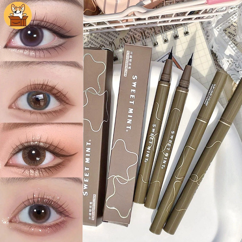 [Am-az] Bico Ultra-Fino De Longa Duração À Prova D'água Natural De Suor Floral Eyeliner Beaut... | Shopee (BR)