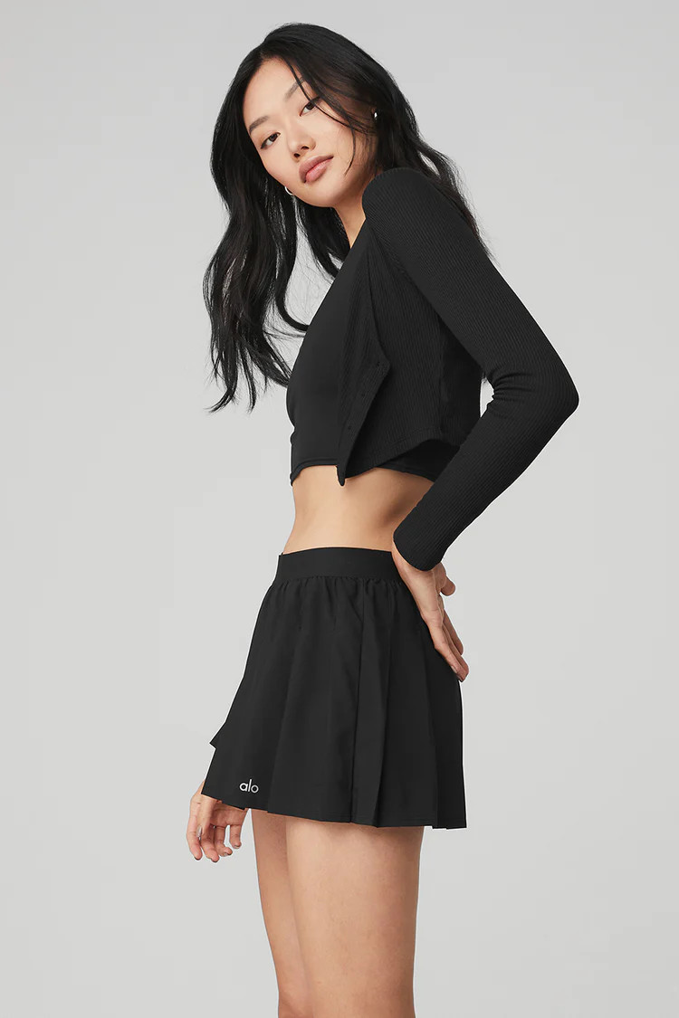 Ribbed Cropped Whisper Cardigan | Alo Yoga (US)