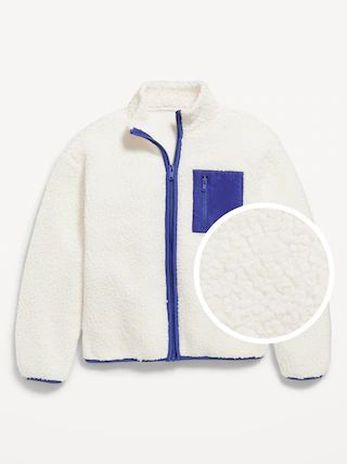 Cozy Sherpa Zip Jacket for Boys | Old Navy (US)