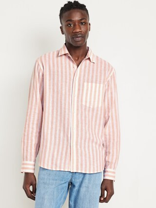 Classic Fit Linen-Blend Shirt | Old Navy (US)
