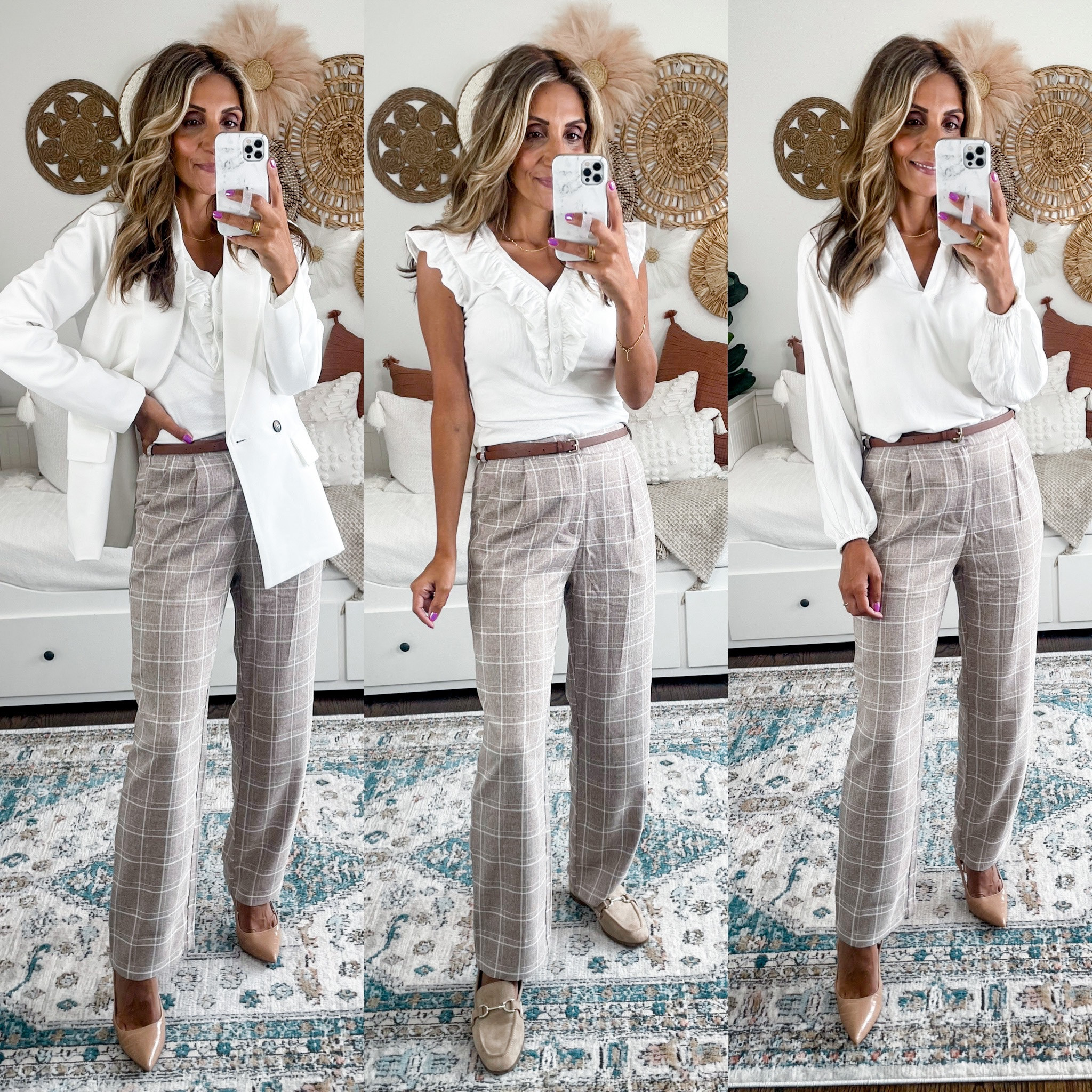 Love these plaid pants from Amazon for work. Elastic waistband. I don’t think they are tall girl friendly though. I am 5’4 and in XS

#LTKworkwear #LTKunder50 #LTKstyletip