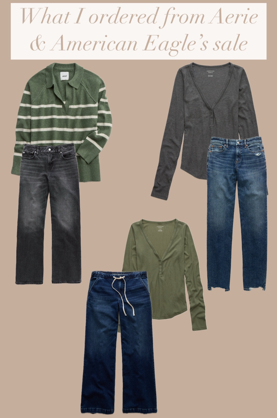 Aerie & American Eagle sale haul 😍 all of these are so perfect for fall and winter! 

#LTKSaleAlert #LTKMidsize