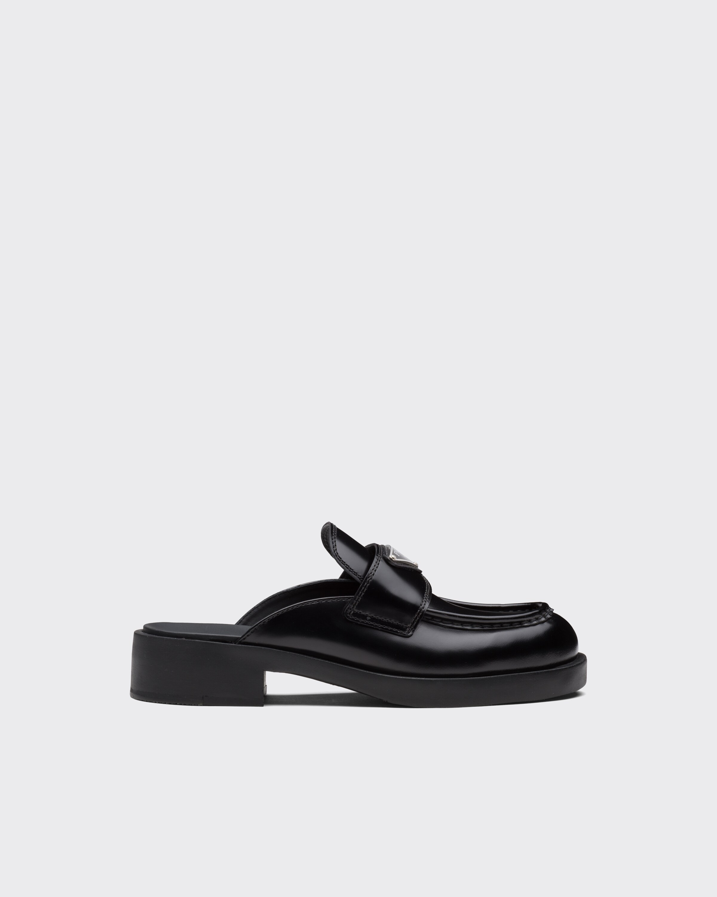 Mules aus gebürstetem Leder | Prada Spa (EU + UK)