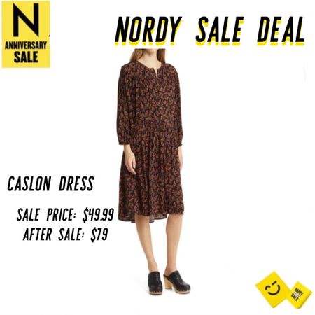 Caslon Long sleeve floral dress is perfect autumn dress with beautiful fall color tone. Fall dress under $50! Pairs great with mules or ankle boots. Nordstrom sale, Nordstrom Dress sale, Autumn dress sale, leaf pattern dress, fall foliage dress, affordable dress sale, affordable fall dress, workwear dress  

#LTKSeasonal #LTKunder50 #LTKxNSale