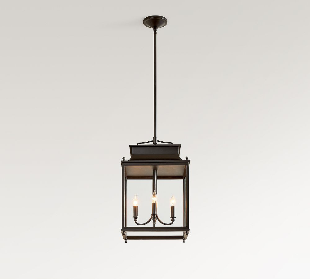Belvedere Metal Indoor/Outdoor Lantern Pendant (23") | Pottery Barn (US)