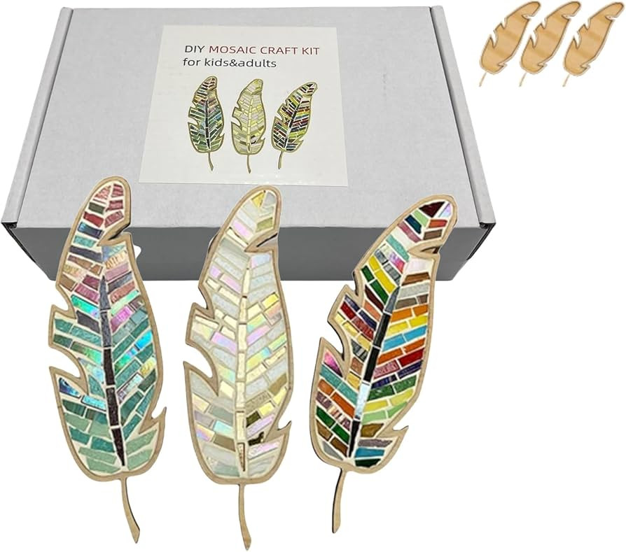 EOQIFJM Craft Kit for Adults - Porcelain Tile Mixed Colour Mosaic DIY Home Decoration Painting Ar... | Amazon (US)