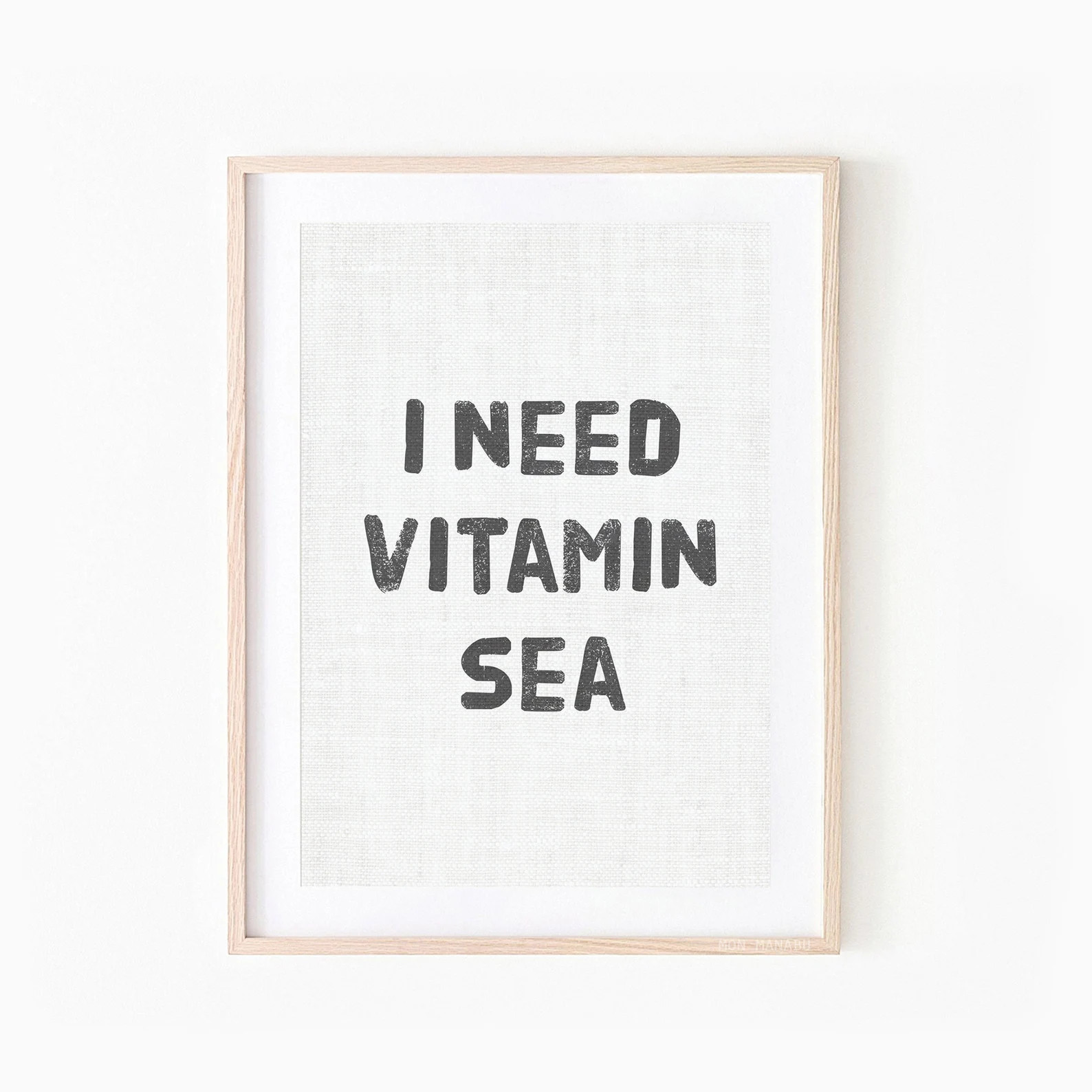 I Need Vitamin Sea  Travel Quote  Inspirational Quote Wall | Etsy | Etsy (US)
