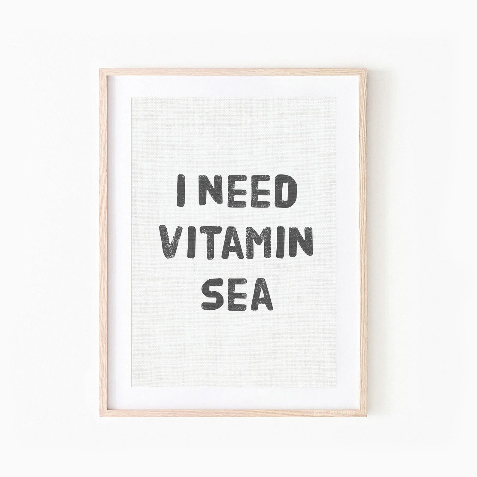 I Need Vitamin Sea  Travel Quote  Inspirational Quote Wall | Etsy | Etsy (US)