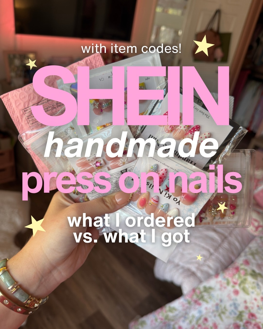 Part 1 of my most recent handmade press on nail order from SHEIN! Type the item ID into the search bar on SHEIN to pull up the exact set that I purchased 💗✨🩷 #handmadepressonnails #sheinpressonnails #sheinfinds #sheinhaul #acrylicnails

#LTKBeauty #LTKgrwm #LTKselfcare