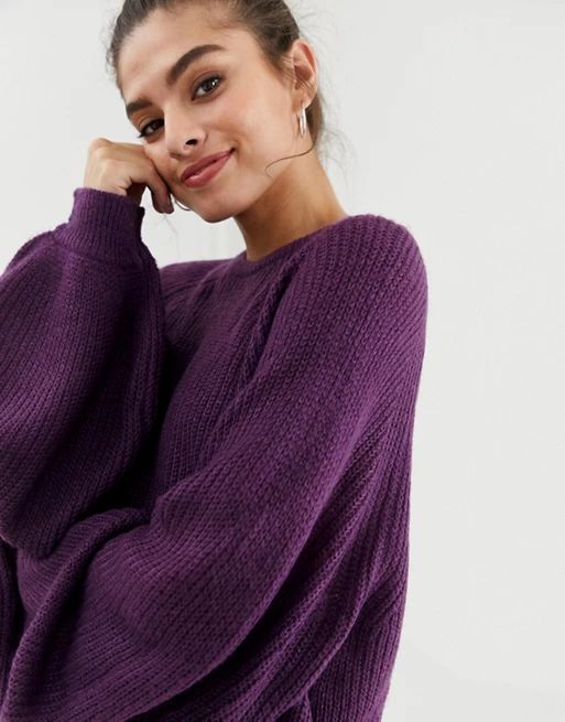 Brave Soul harris sweater with balloon sleeves | ASOS US