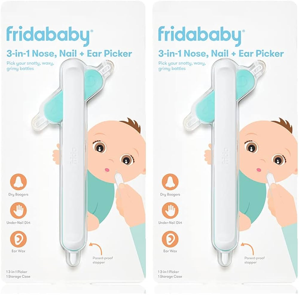 Frida Baby 3-in-1 Nose, Nail + Ear Picker: Baby Ear Cleaner + Baby Nose Cleaner and Nail Tool for... | Amazon (US)