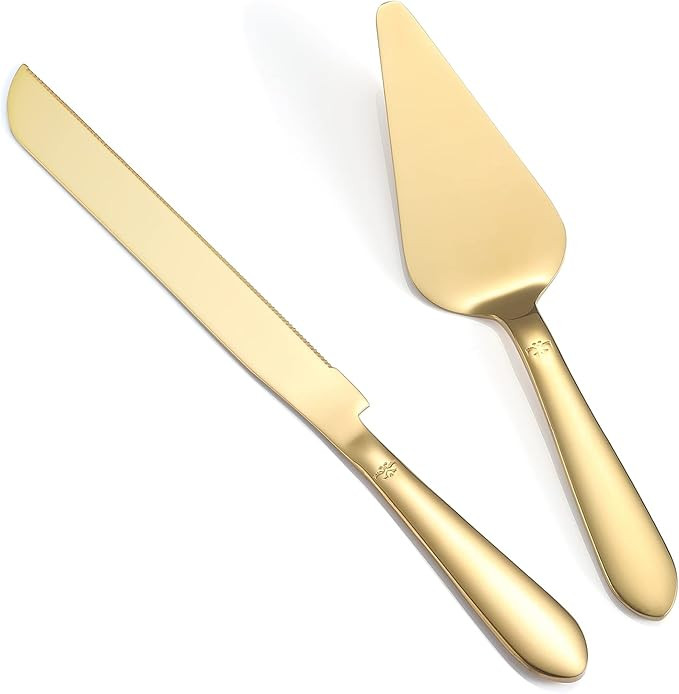 Eisinly Cake Cutting Set for Wedding, Elegant Knife and Server with Thickened Stainless Steel Rou... | Amazon (US)