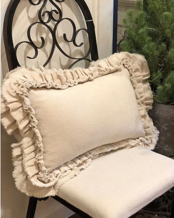 Custom Pillow Cover with Sayingswith rustic look | Etsy | Etsy (US)