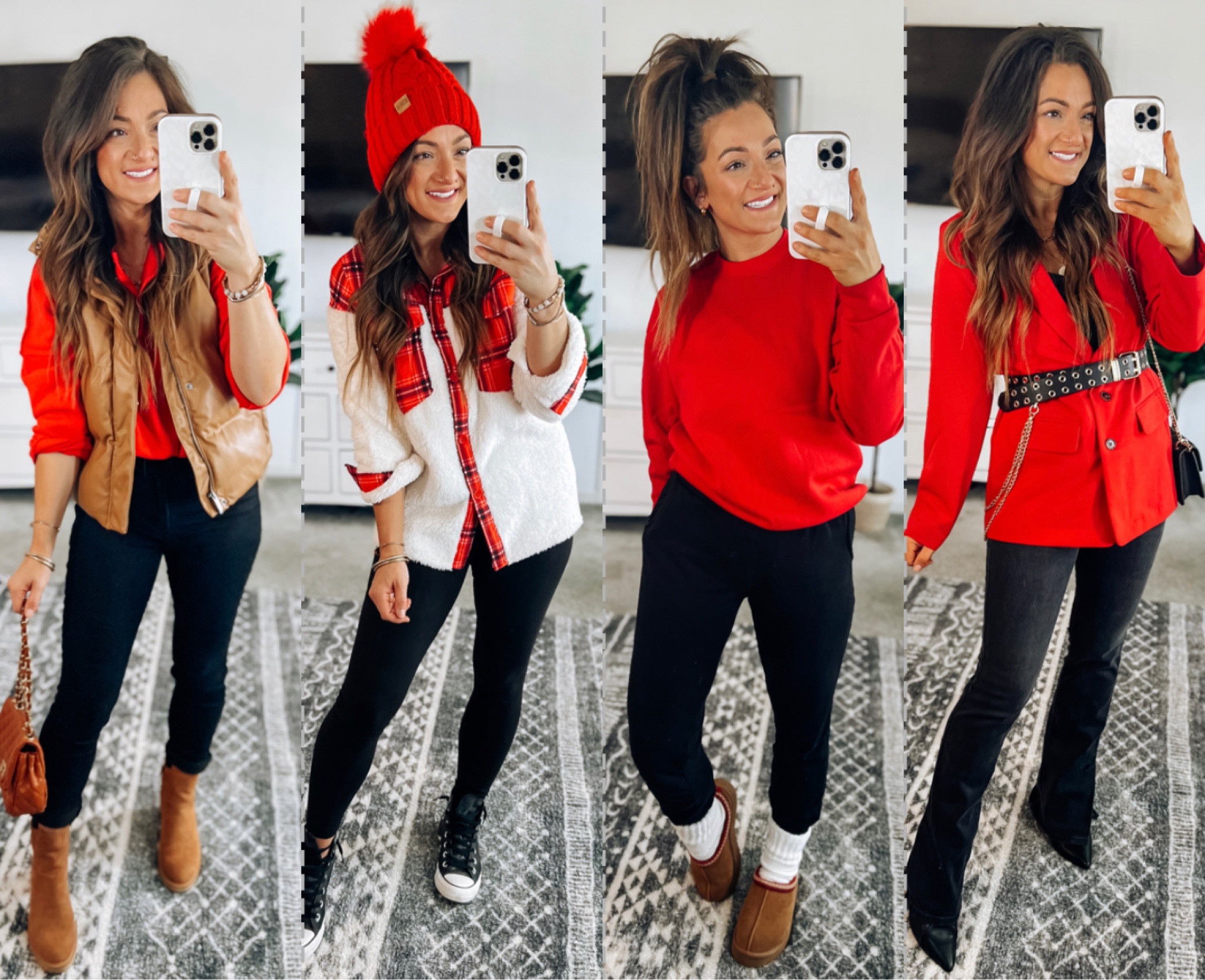 ❤️Holiday outfit options❤️
Two of my all time favorite black denim (both true to size, but you could size down if between in the Walmart), absolutely fav Amazon leggings, and some awesome joggers 👏 Old Navy jeans on major markdown right now too!! I sized down to the xs in the a target puffer vest. This blazer is 🤌 and comes in other colors! Let me know in the comment box if you have any questions! 

#LTKfindsunder50 #LTKHoliday #LTKstyletip