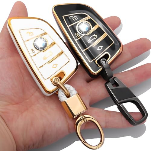 0BT59 2-Pack for BMW Key Fob Cover with Keychain Accessories Compatible with 2 3 4 5 6 7 8 Series X4 i4 X3 ix3 X1 X2 X5 X6 Z4 | Amazon (US)