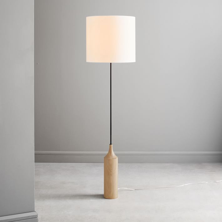 Hudson Wood Base Floor Lamp | West Elm (US)