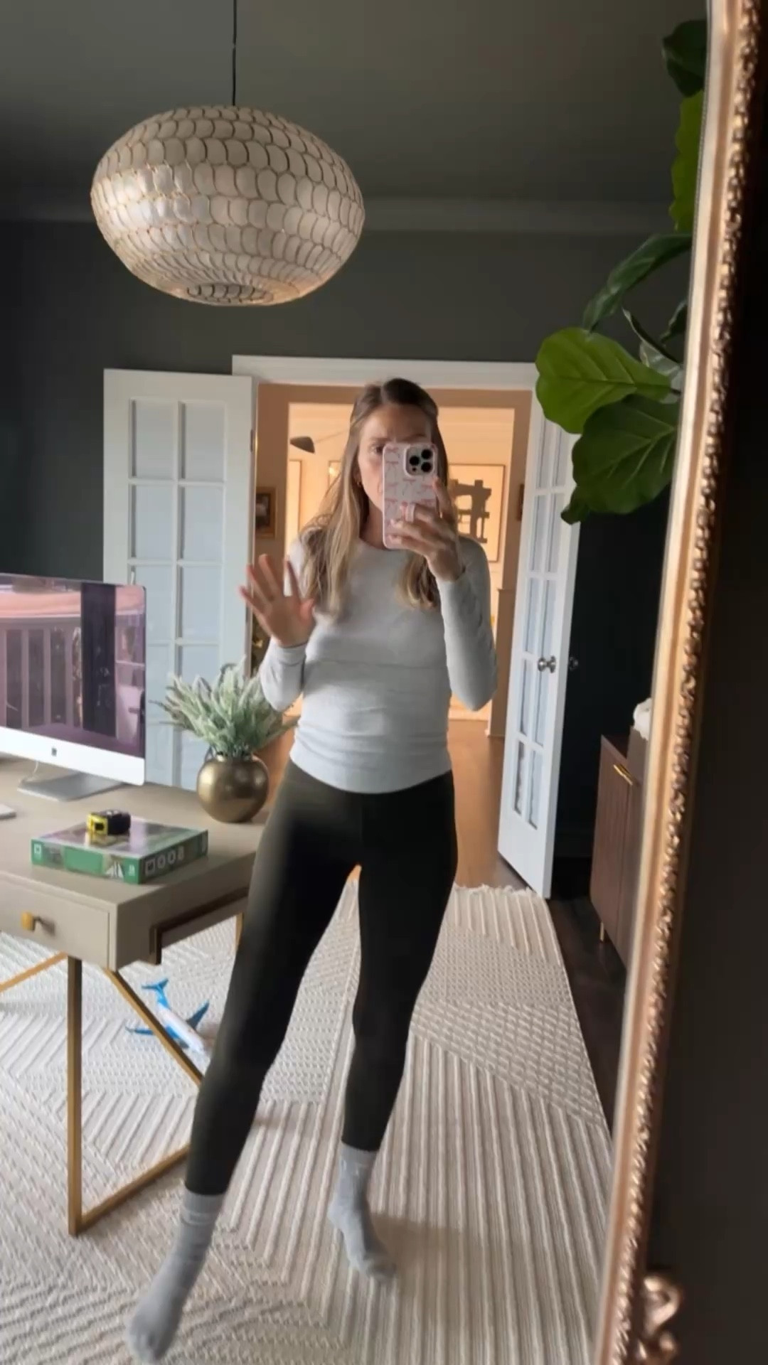 Great long sleeve tee - super soft and stretchy. Wearing size 4