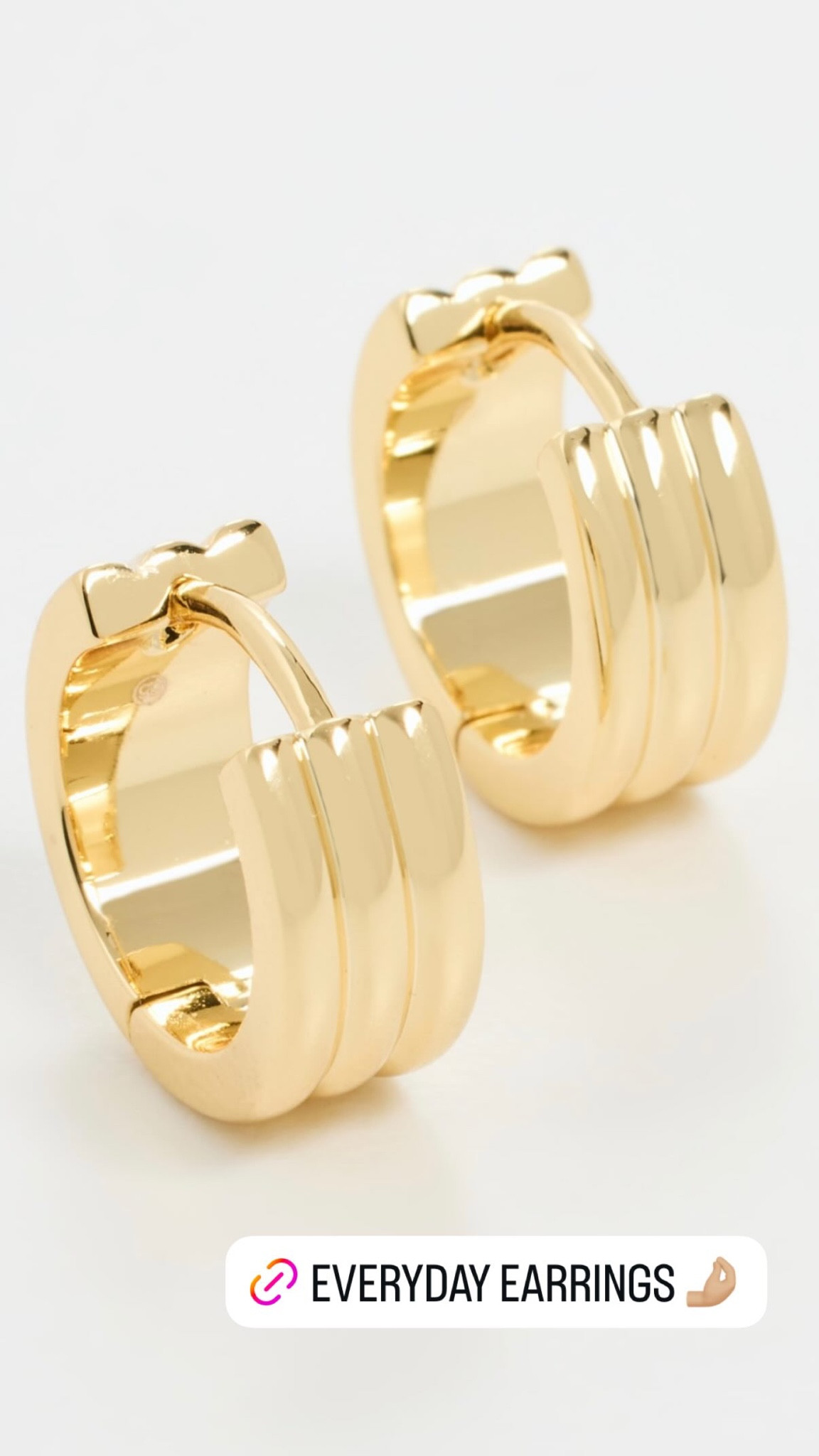 You can’t go wrong with a beautiful pair of gold hoops as an everyday piece of staple jewelry! Love these earrings!

#LTKdayinmylife #LTKootd #LTKgrwm