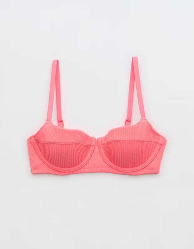 Aerie Crinkle Lightly Lined Underwire Bikini Top | Aerie