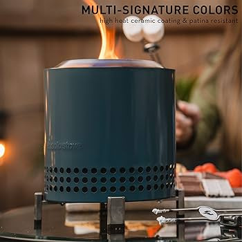 Solo Stove Mesa XL, 7 Inch Tabletop Fire Pit with Stand - Smokeless, Stainless Steel Fire Pit for... | Amazon (US)