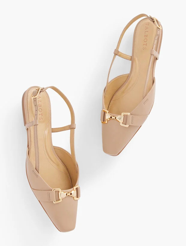 Adrian Bit Leather Flats | Talbots