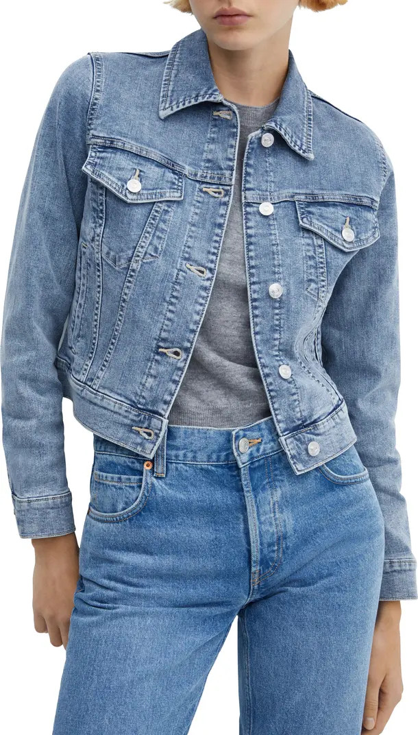 MANGO Stretch Denim Jacket | Nordstrom | Nordstrom
