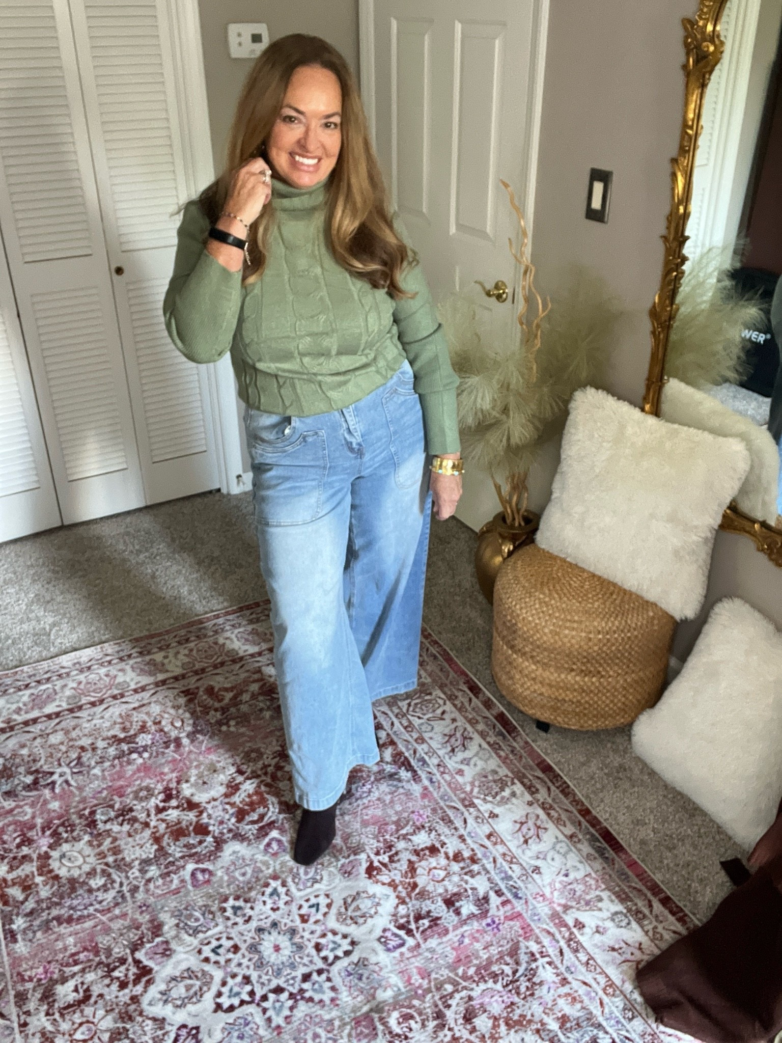 The very classic cable knit turtleneck sweater! Perfect for layering under a blazer or moto. A fall must have.

#LTKootd #LTKWorkwear #LTKOver40