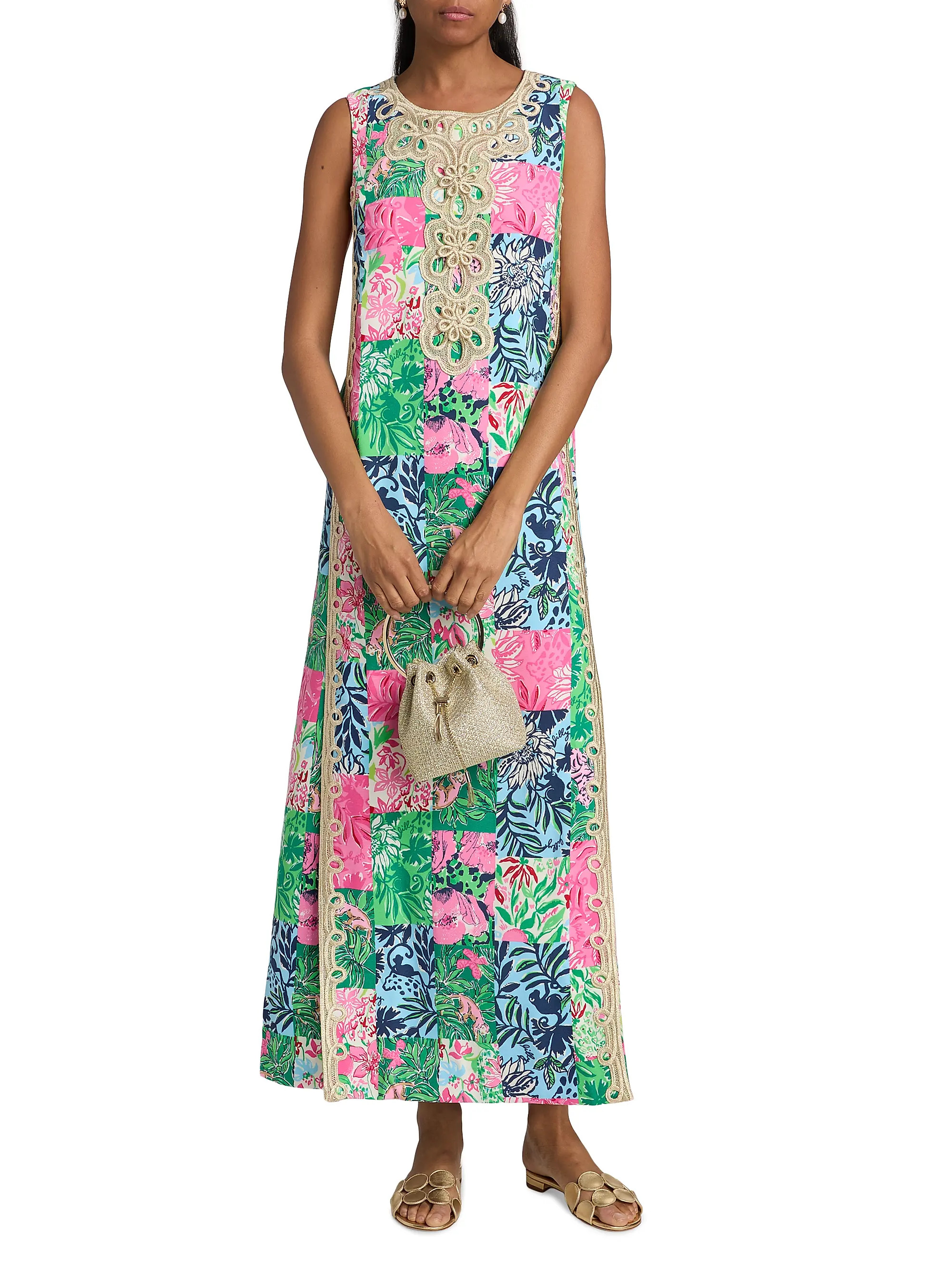 Edita Patchwork Print Maxi Dress | Saks Fifth Avenue