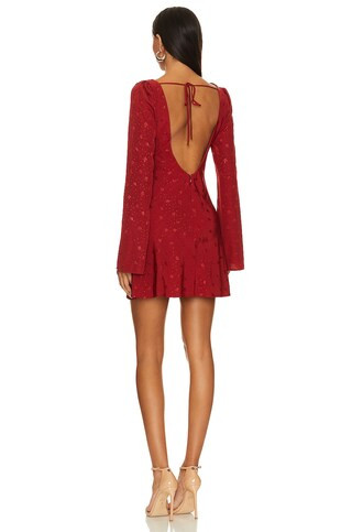 Faith Mini Dress in Deep Red | Revolve Clothing (Global)