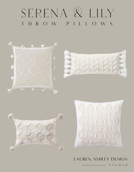 Serena & lily throw pillows | neutral home decor 

#LTKhome #LTKfindsunder100