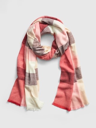 Oversized Cozy Frayed Scarf | Gap US