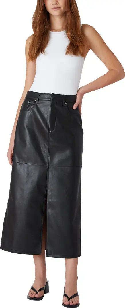 Faux Leather Midi Skirt | Nordstrom