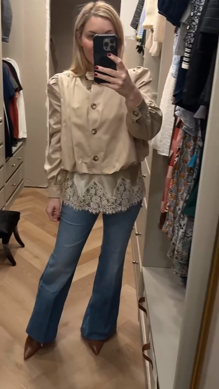 Cropped trench with silk lace trim tank

Spring outfit 

#LTKootd #LTKSeasonal #LTKNYFW