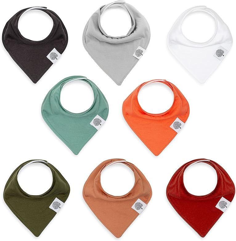 Parker Baby Bandana Drool Bibs 8 Pack Baby Bibs for Boys, Girls, Unisex - "The Estes Set" | Amazon (US)