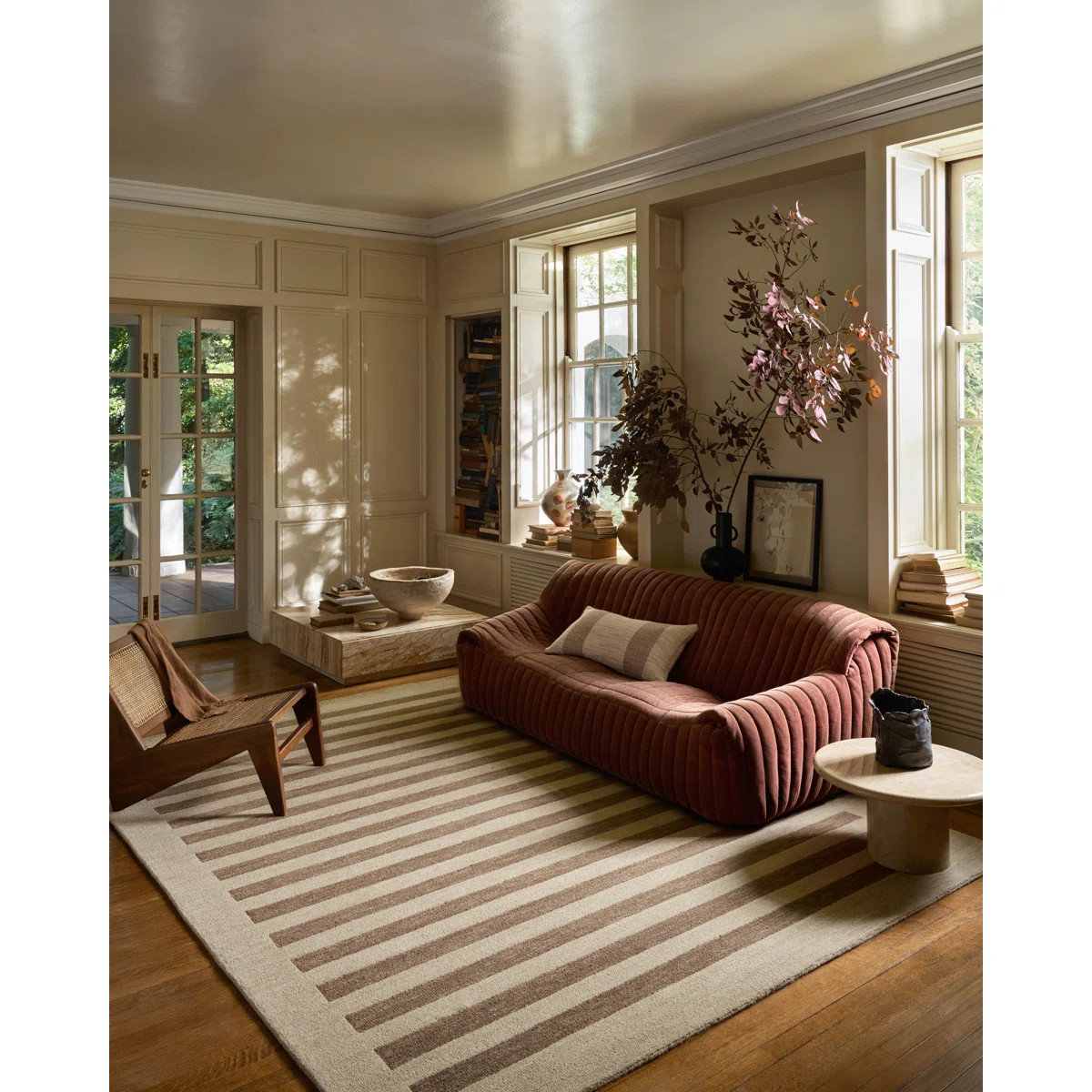 Leanne Ford x Loloi Craven Oatmeal / Bark Area Rug | Wayfair North America