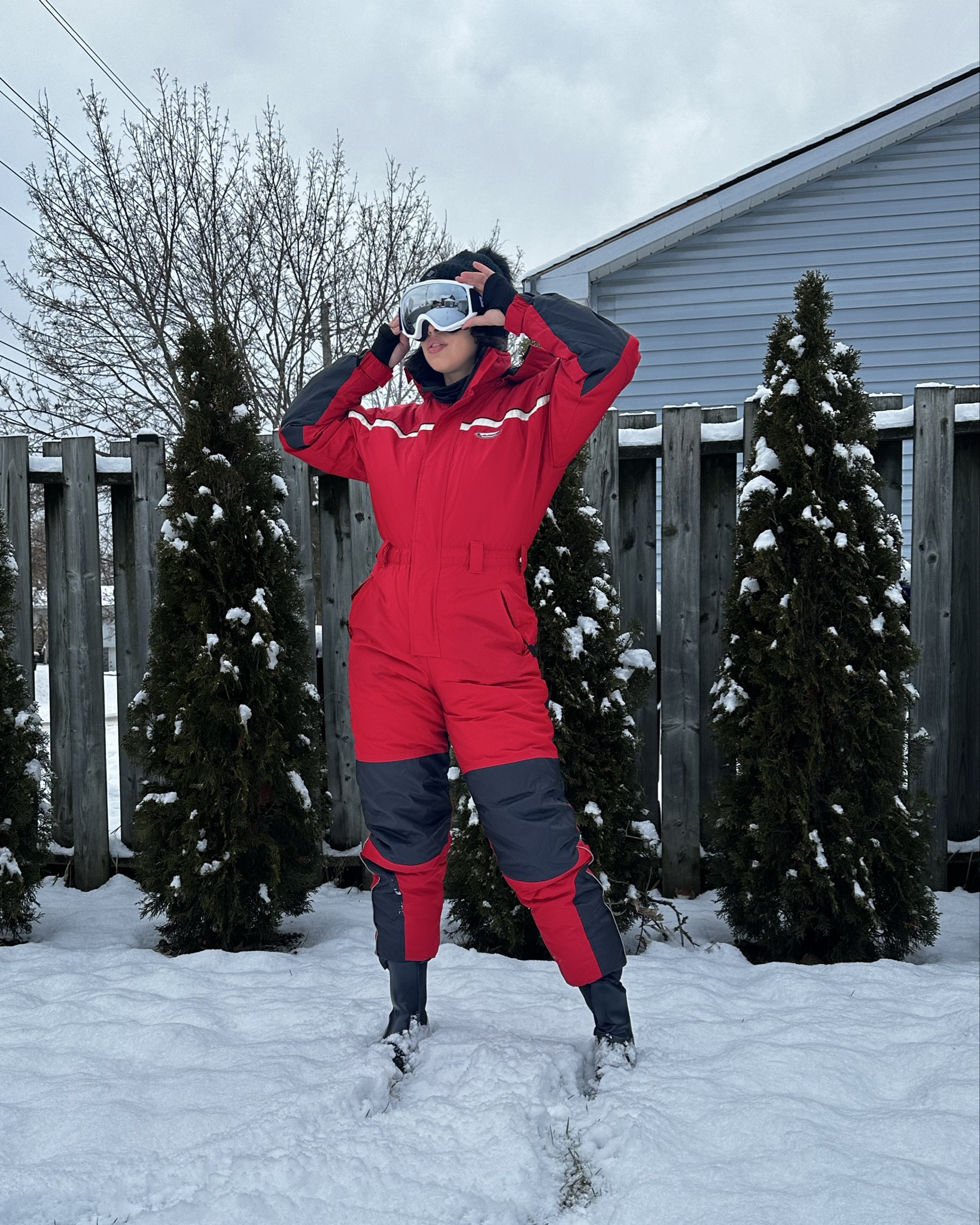 Ready for snowboard season ❄️🏂 my ski suit is thrifted but I linked a couple of options for you 

#LTKwinter #LTKcanada