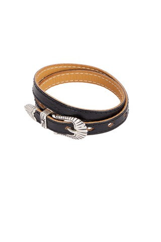 Our Legacy HUT COWBOY in Deep Black Leather - Black. Size all. | FWRD 