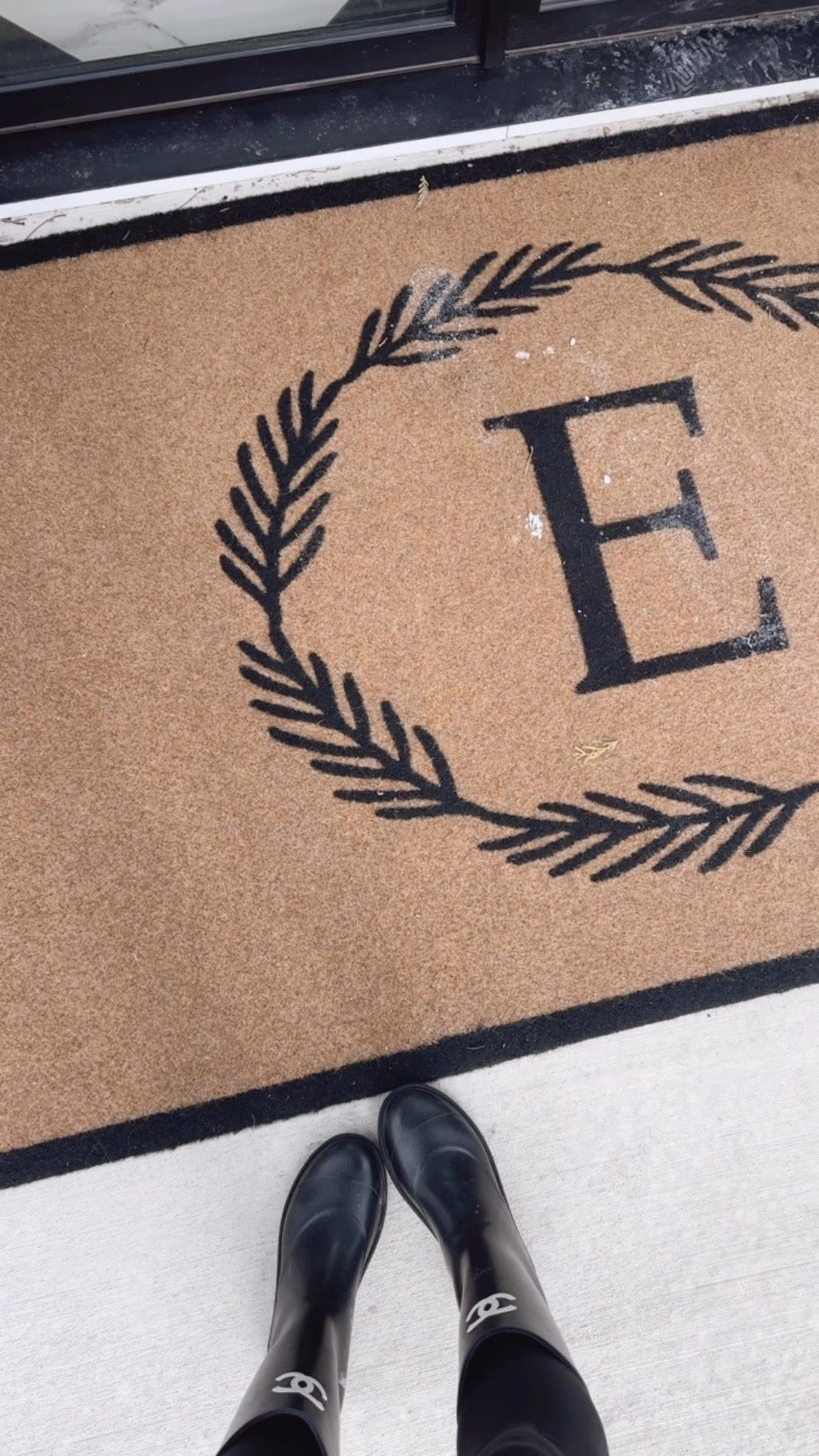 Our customizable door mat is by far one of my all time favorite purchases! 🙌 linking our exact one here! ❤️