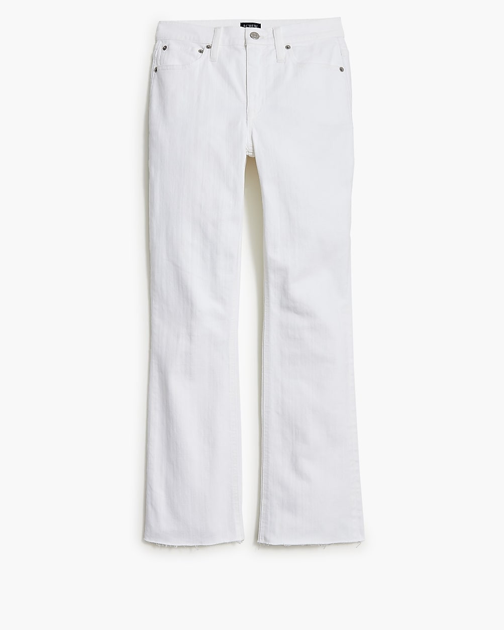 Flare crop white jean in signature stretch | J.Crew Factory