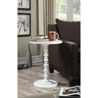 The Curated Nomad Vereda Spindle Table - White | Bed Bath & Beyond