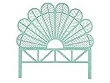 KOUBOO Rattan Petal Headboard, Twin, Mint | Amazon (US)