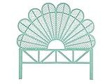 KOUBOO Rattan Petal Headboard, Twin, Mint | Amazon (US)