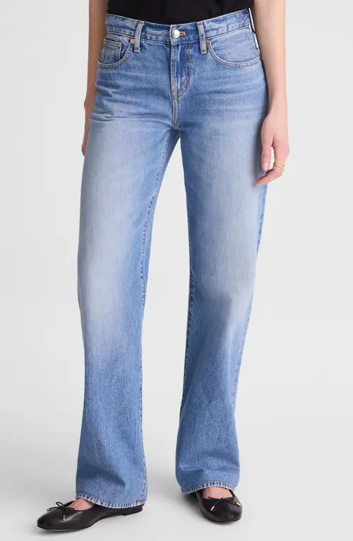 Madewell The Low Rise Loose Jeans in Midvale Wash at Nordstrom, Size 28 | Nordstrom