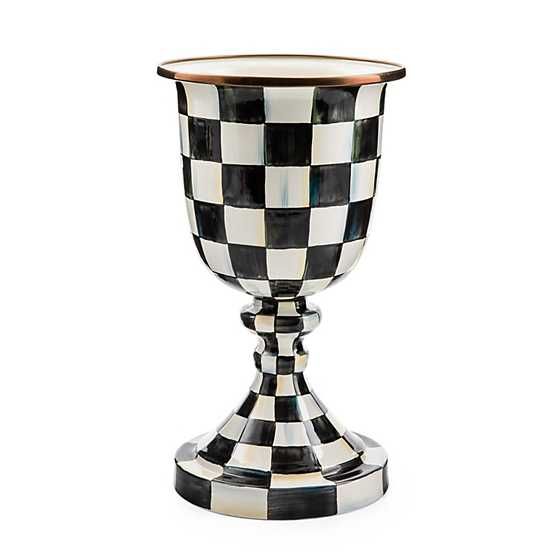 Courtly Check Pedestal Vase | MacKenzie-Childs