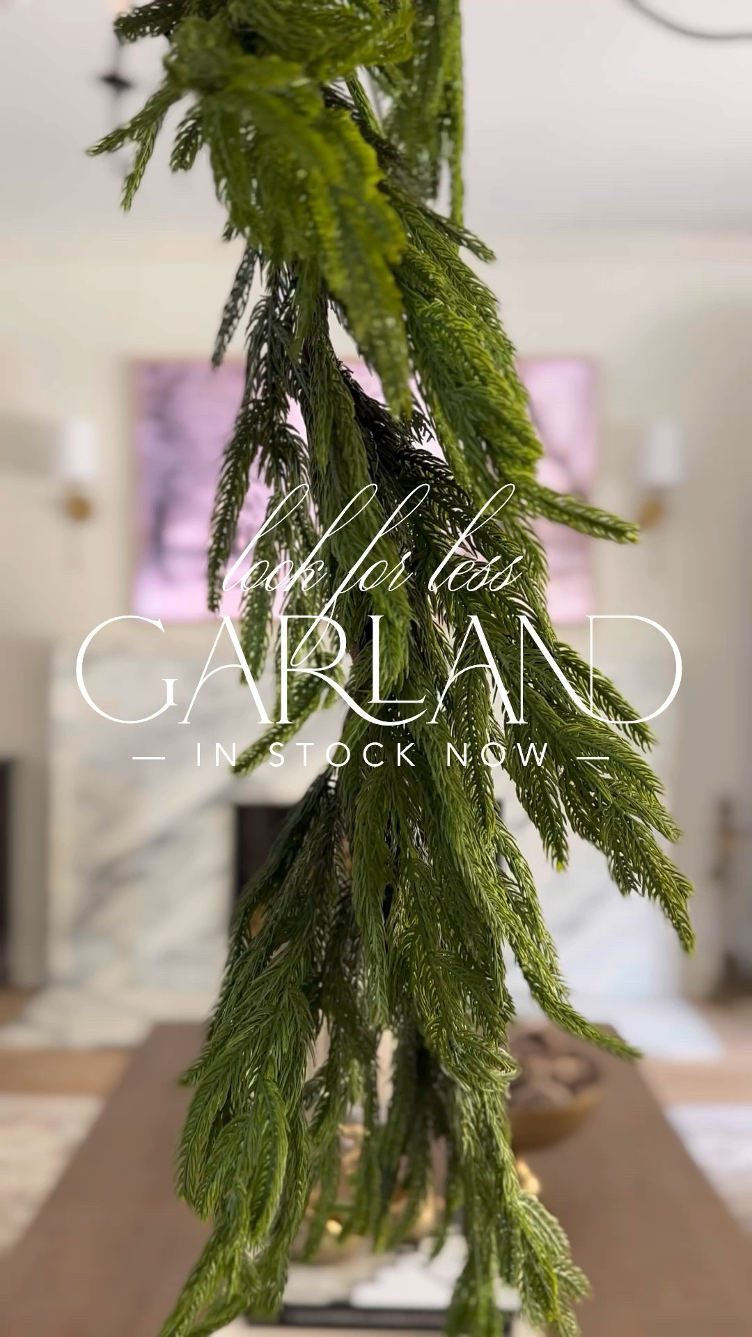 Amazon garland custom look for less! I love the mix of Norfolk pine and juniper, and this was so easy to do! If you have a larger mantel (mine is very shallow), I would double the amount. 

#LTKHome #LTKFindsUnder50 #LTKHoliday