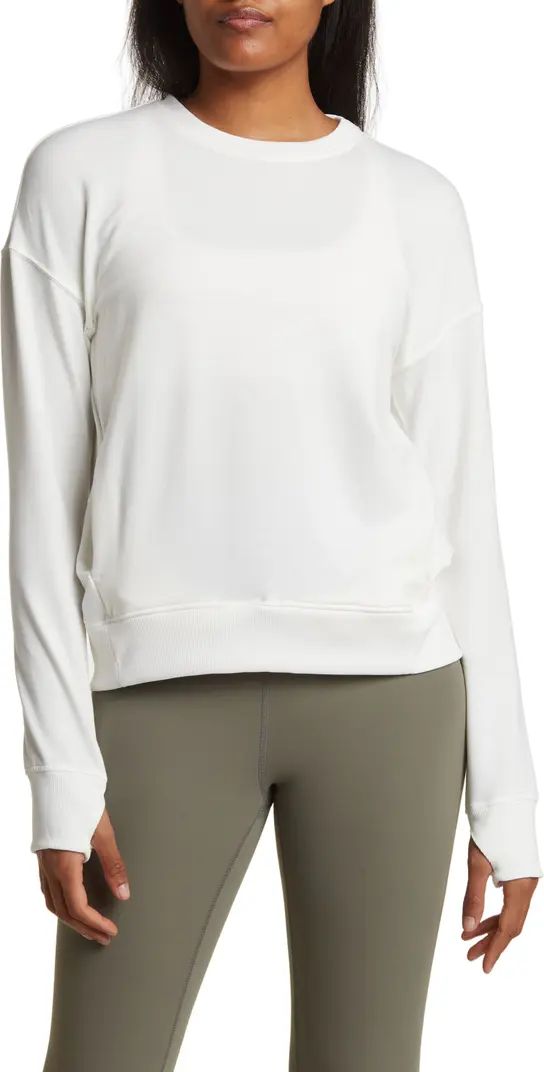 90 DEGREE BY REFLEX French Terry Crewneck Pullover | Nordstromrack | Nordstrom Rack