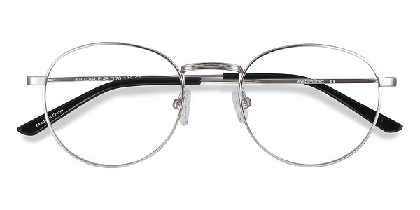 Epilogue prescription eyeglasses (Silver) | EyeBuyDirect.com