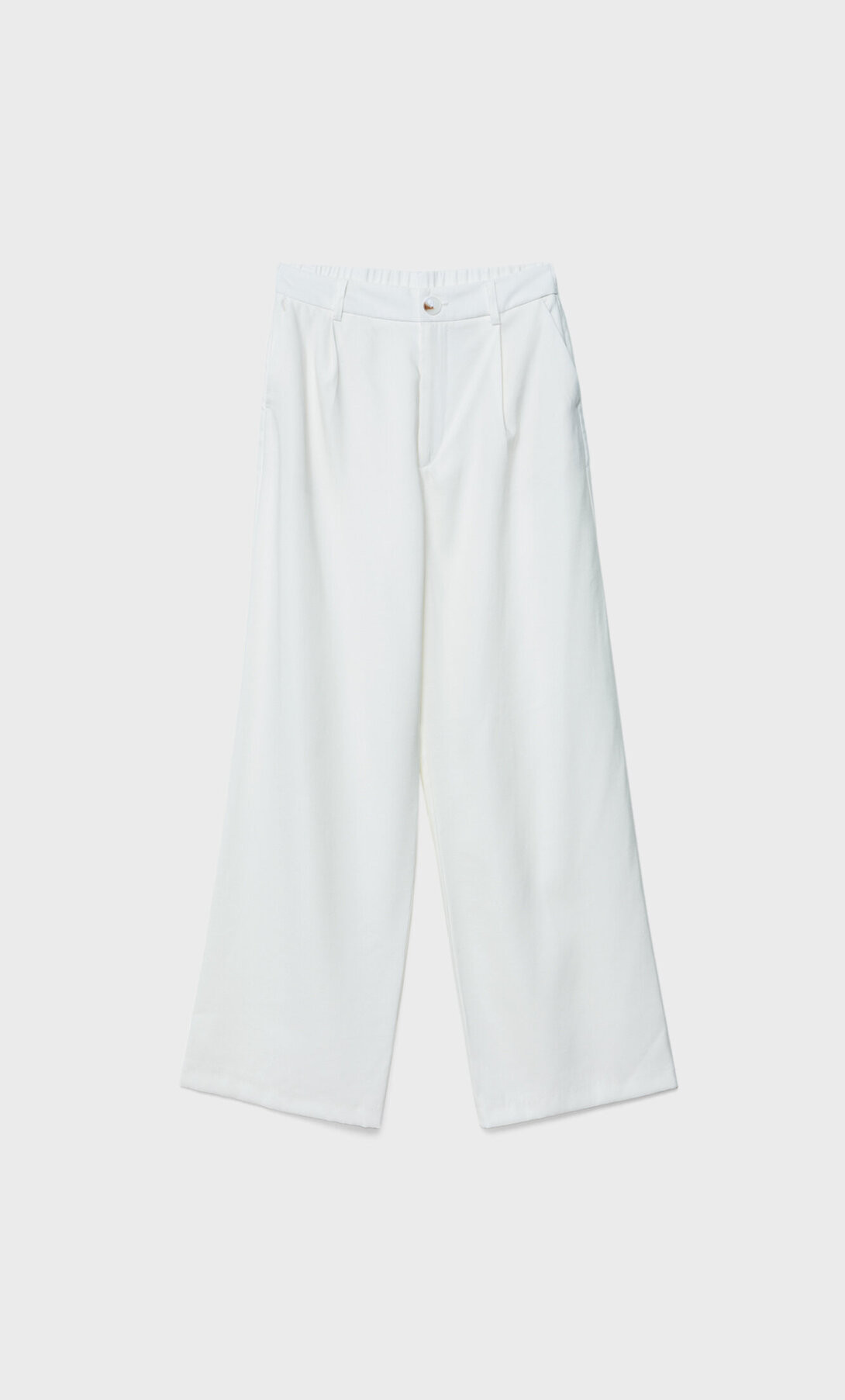 Smart straight-leg trousers - Women's fashion | Stradivarius United Kingdom | Stradivarius (UK)