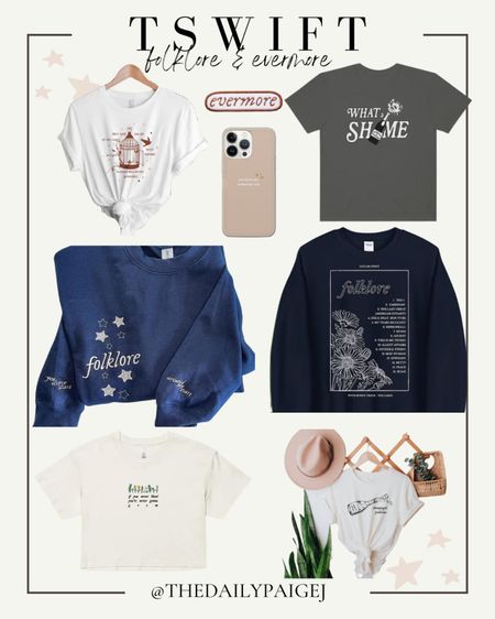 Are you a folklore & evermore album lover? Dress up for the Taylor swift concert with these adorable themed items from her albums. Got champagne problems? This what a shake tee is perfect! Want a sweatshirt for the eras tour? This folklore track sweatshirt is perfect. 

Swiftie, Concert, Stadium Bag, Taylor Swift Concert, Lavender Haze, Concert outfit, Taylor Swift Concert Outfit, Lover Concert, Taylor Swift Eras, Taylor’s Version, Champagne Problems

#LTKFind #LTKunder50 #LTKsalealert